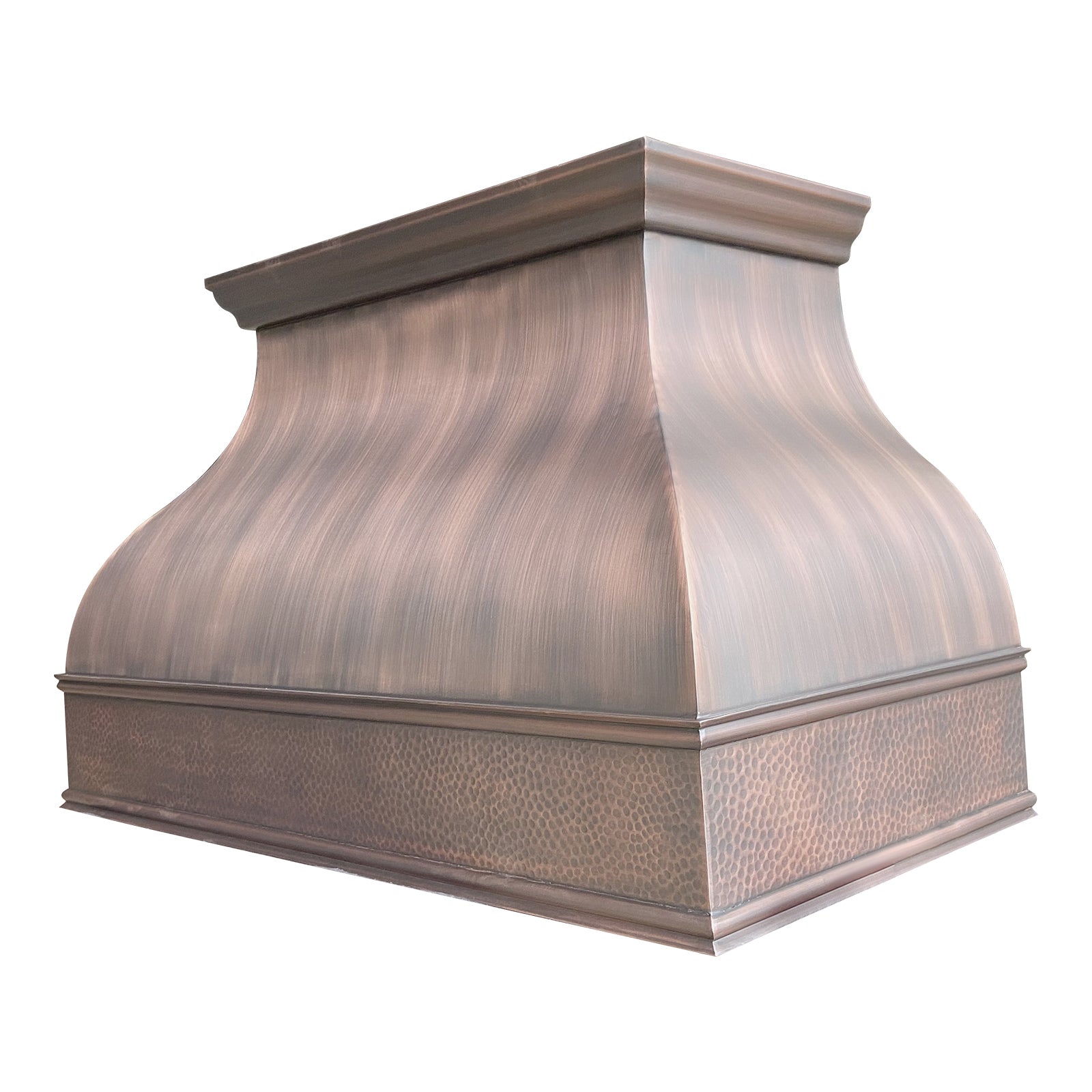 rustic_copper_vent_hood_heavy_texture_with_gold_rivets_42inch