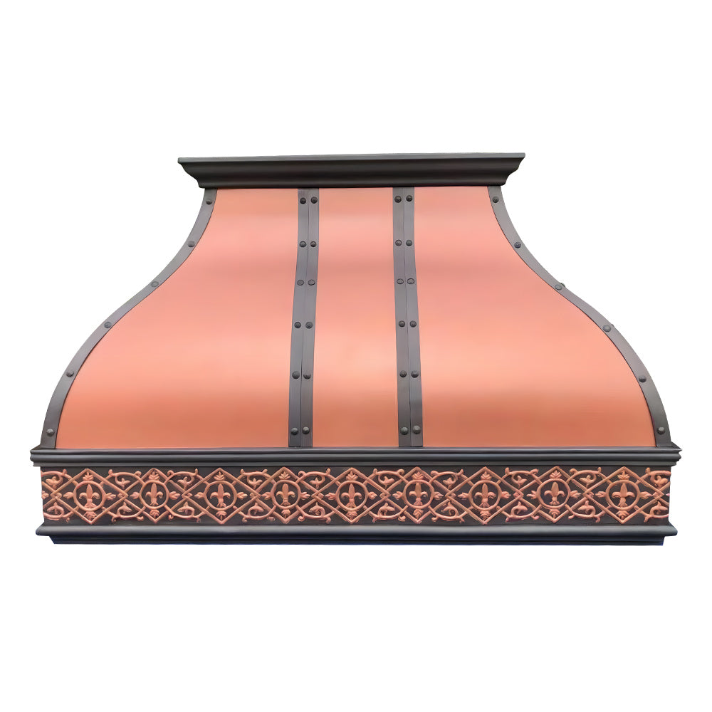smooth_copper_kitchen_hood_with_geometric_trim_30inch